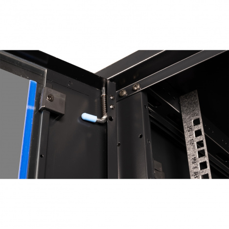 Шкаф 19" телекоммуникационный настенный, 9U 501x600х450 мм, дверь стекло, черный